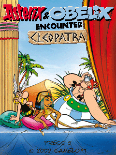 Asterix and Obelix encounter Cleopatra